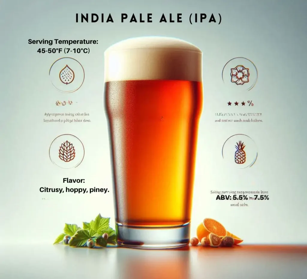 India Pale Ale (IPA) style of ale beer