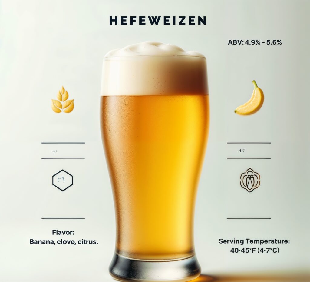 Hefeweizen style of ale beer