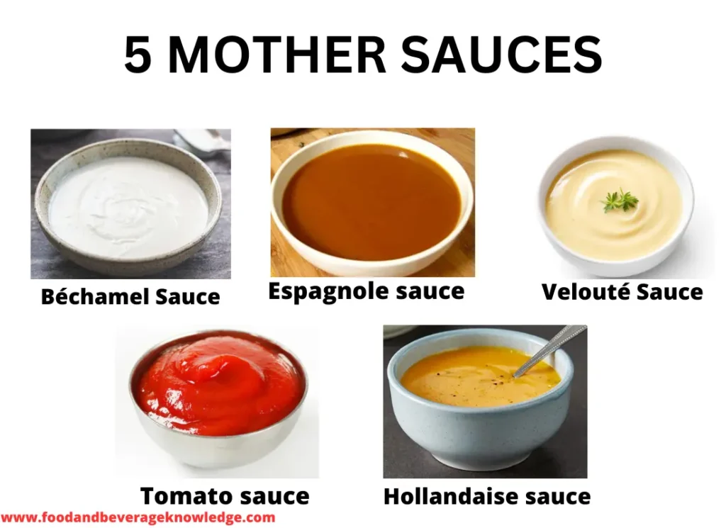 5 MOTHER SAUCES