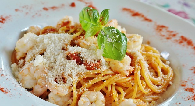 pasta with parmesan cheese