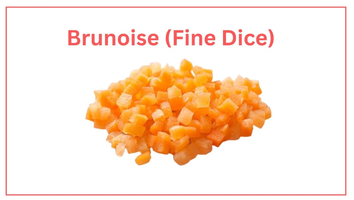Brunoise (Fine Dice) vegetable cuts