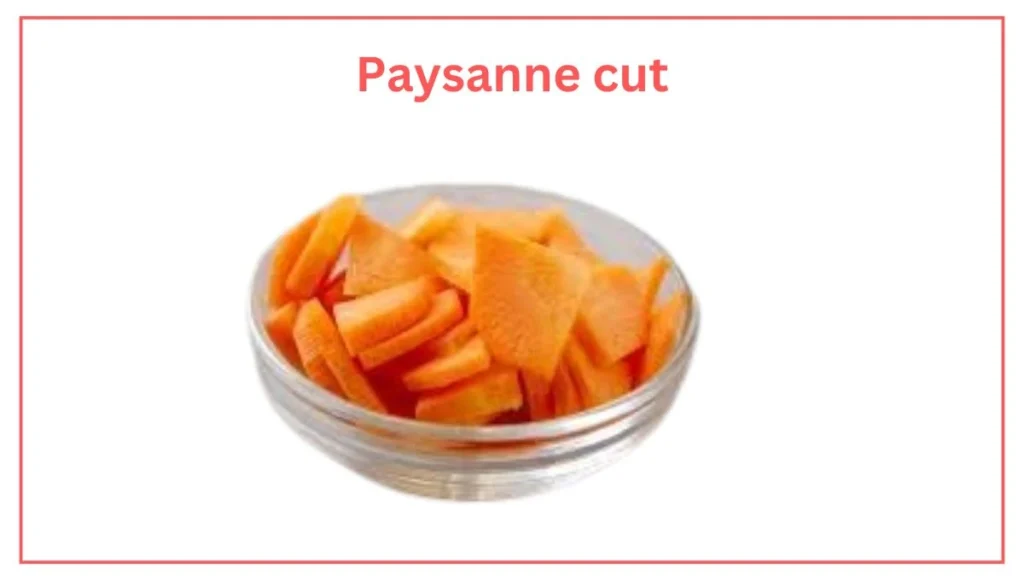 Paysanne vegetable cut