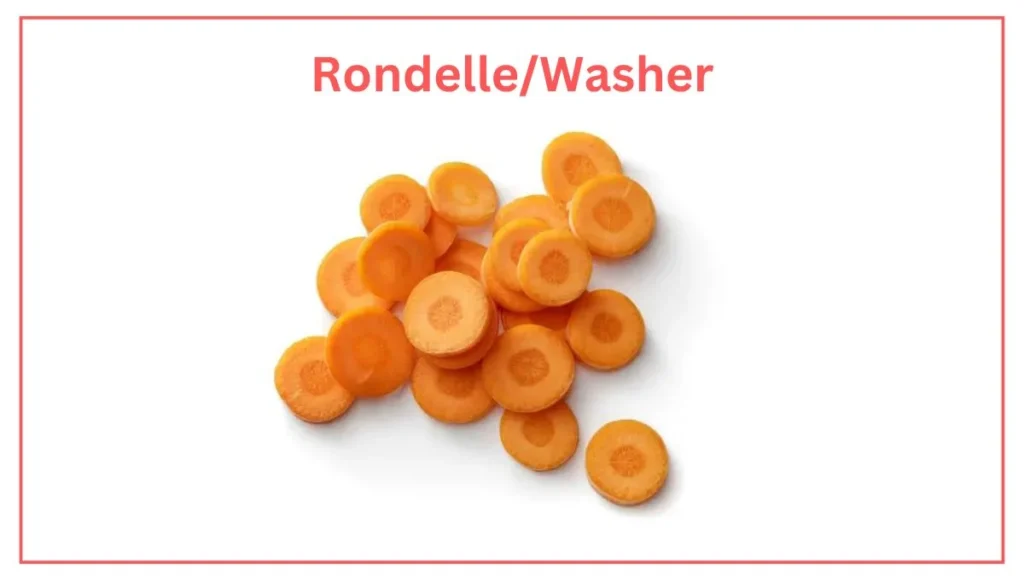 Rondelle/Washer vegetable cut