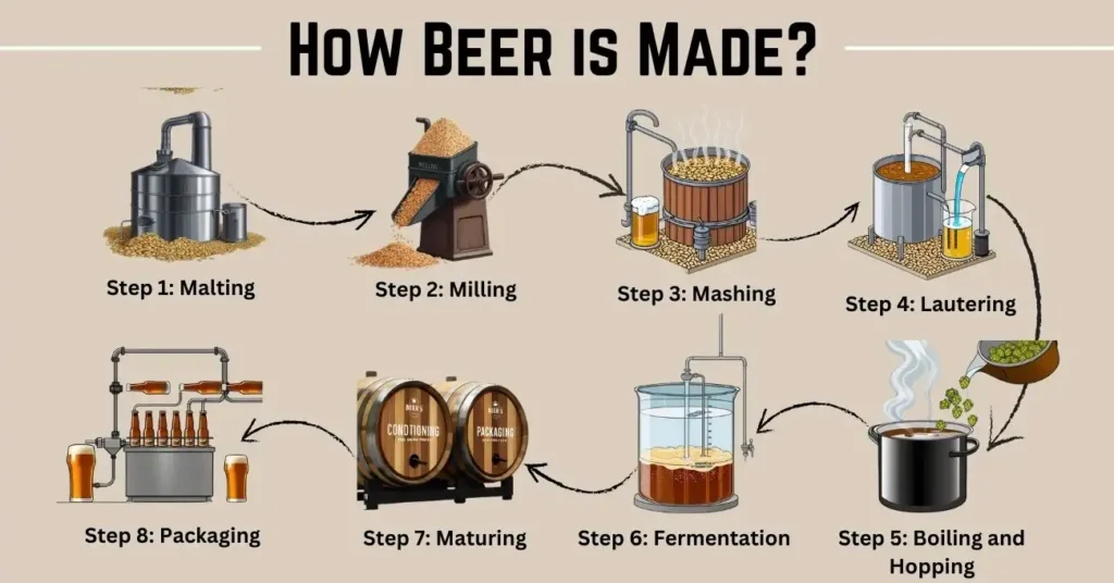 How Beer Is Made: A Detailed Step-by-Step Guide - Food And Beverage ...