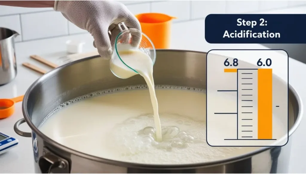 Acidification-2 Steps of Cheesemaking