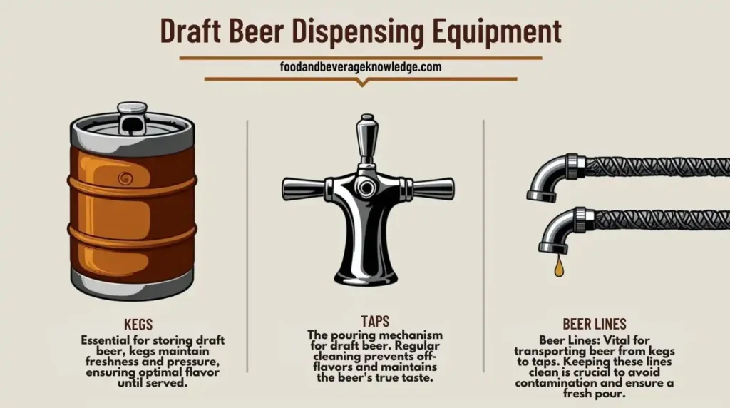 infographic of Dispensing Draft Beer: The Equipment & Techniques