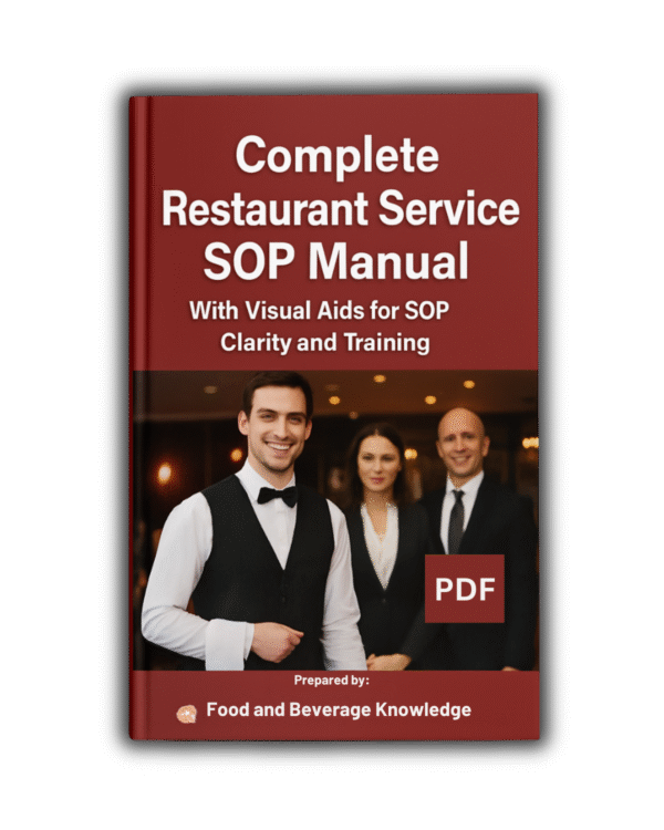 Restaurant Service SOP Manual (eBook) Just $2