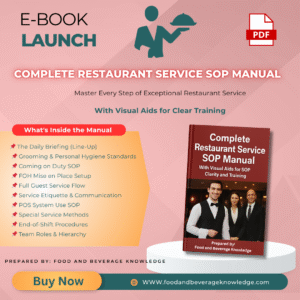 Restaurant Service SOP Manual eBook
